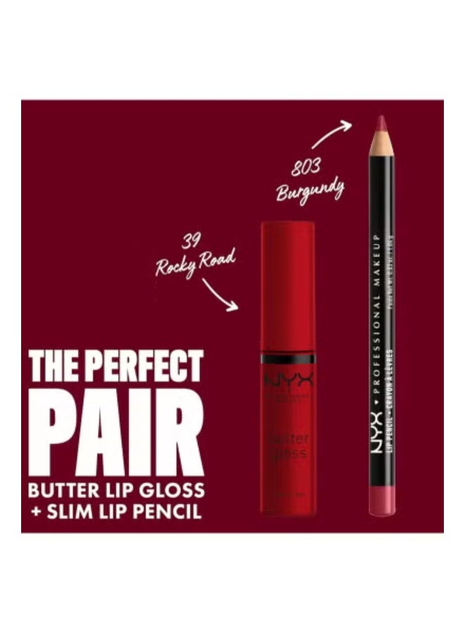 NYX PROFESSIONAL MAKEUP NYX Butter Gloss Non-Sticky Up Gloss – Rocky Road is a smooth, lightweight lip gloss designed to provide a glossy, luscious finish without stickiness. Its creamy formula glides effortlessly onto the lips, delivering rich color and shine while keeping lips comfortable and hydrated. Perfect for daily wear or to enhance any makeup look with a subtle, eye-catching glow. - Image 3